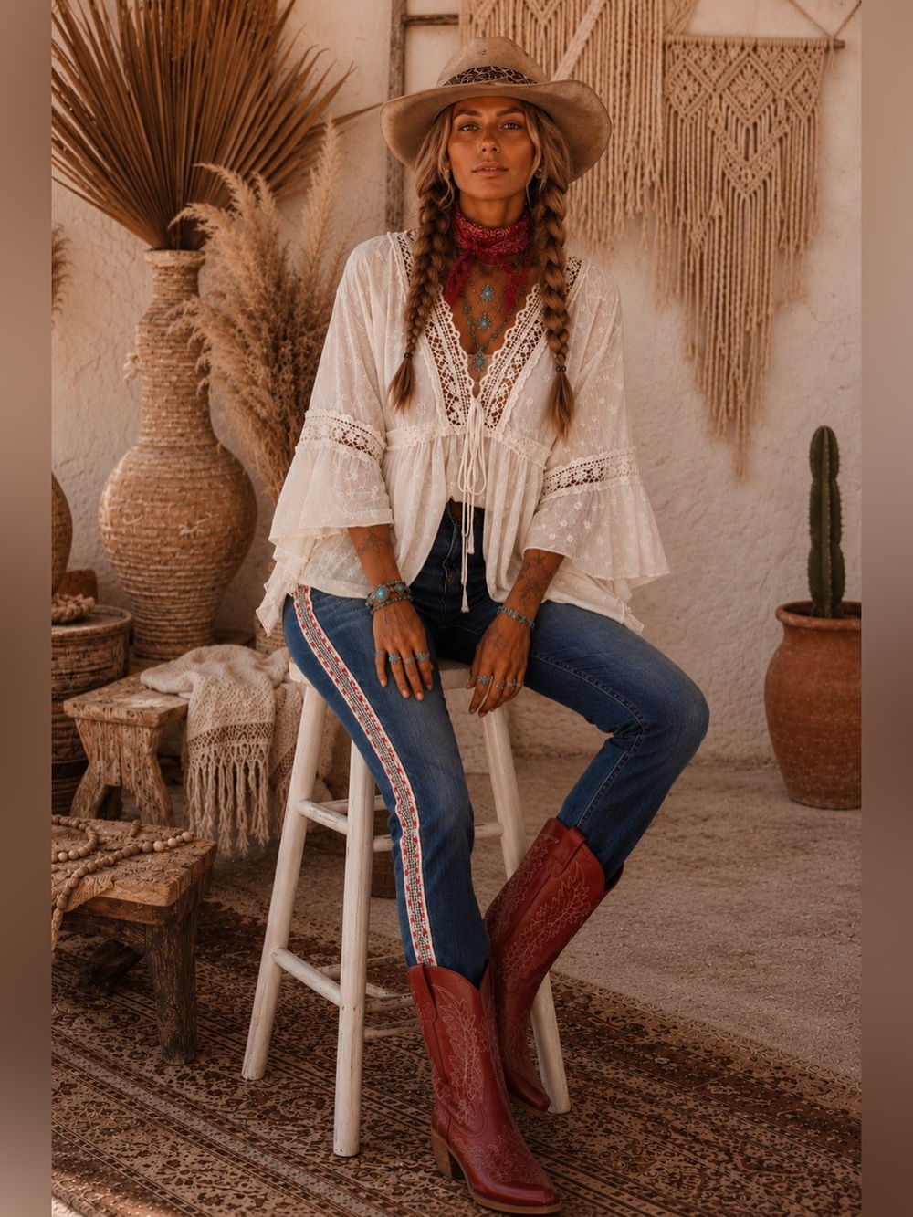Anthropologie Pilcro The Slim Boyfriend Embroidered Side Tape Jeans